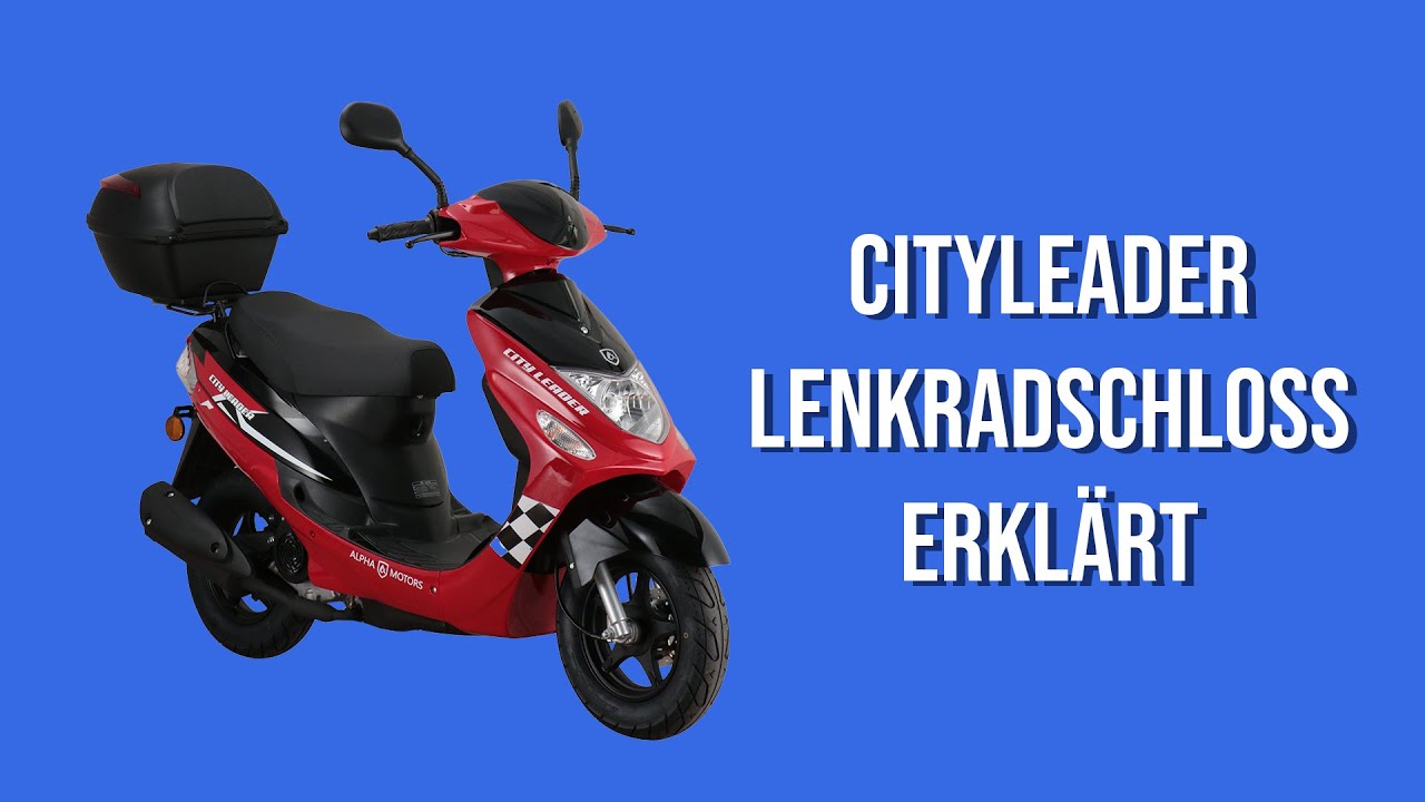 Alpha Motors Motorroller Cityleader Lenkradschloss erklärt! YouTube Alpha Motors Motorroller Cityleader Lenkradschloss erklärt! YouTube
