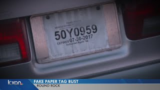 Thousands of fake paper tags poses dangerous problem on Texas roads