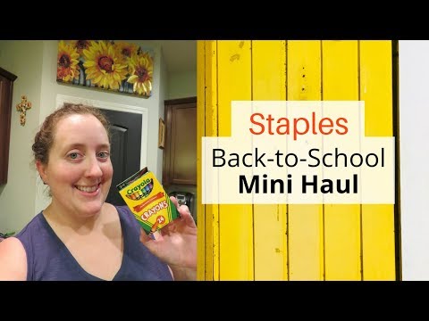 Back to School Mini Haul at Staples | Coupon Trips / Deals