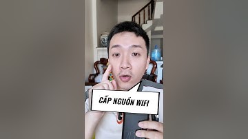 Cách dùng wifi khi nhà cúp điện đó là dùng cáp cấp nguồn wifi #capcapnguonwifi #hungdungroi