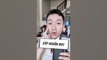 Cách dùng wifi khi nhà cúp điện đó là dùng cáp cấp nguồn wifi #capcapnguonwifi #hungdungroi