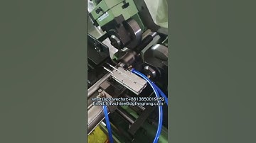 Automatic three wheel thread rolling machine #thread #rolling #pipe #automatic #machine #metal