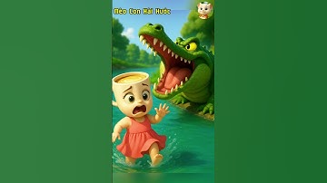 Mèo con giải cứu Ballerina Cappuccina khỏi cá sấu dưới nước #shorts #cat #ai #meow #meo