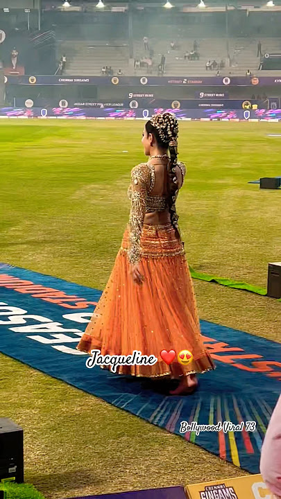 Looking Beautiful #jacquelinefernandez At #ispl Match ❤️ #trendingshorts #ytshorts #shorts