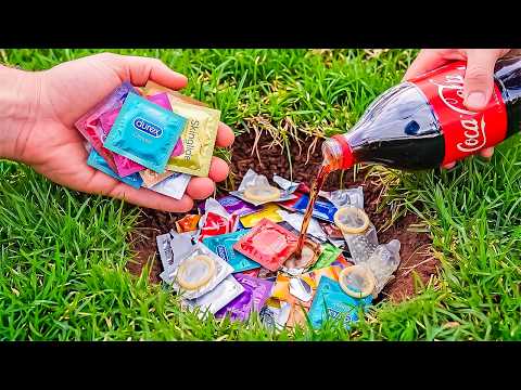 Put Condoms and Coca-Cola into a Hole! You'll Be Surprised by the Results! 😱 | Creation Invention