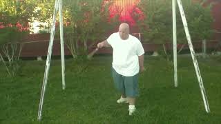 nunchaku epic nut cracking/head banging  fail 2022.