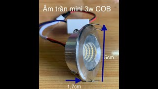 Đèn âm trần mini 3w COB giá sỉ 90k