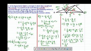 FORM 2 &3: VECTORS: LESSON 2 (TESTING FOR COLLINEARITY 10MKS)