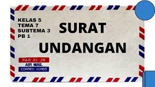 Jenis-Jenis surat Undangan | materi kelas 5 SD/MI