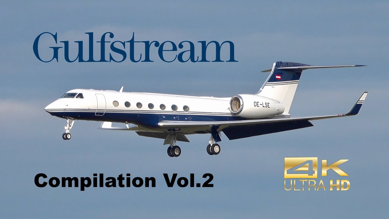 (4K) Gulfstream Biz Jet Special Compilation Vol.2 departure and arrival G650 G600 G500 G550 C37