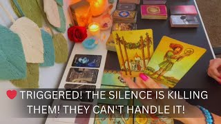 ❤️😲 TRIGGERED! THE SILENCE IS KILLING THEM! THEY CAN'T HANDLE IT! LOVE TAROT READING SOULMATE