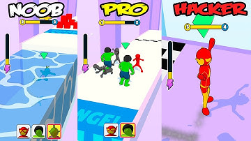 Superhero Race! - NOOB vs PRO vs HACKER