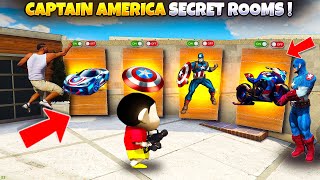 Franklin Opening Captain America Secret Rooms With Shinchan And See So Many Captain Suits,Bikes,GTA5