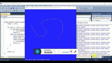 OpenGl C++ Car Following Hermite Curve Animation