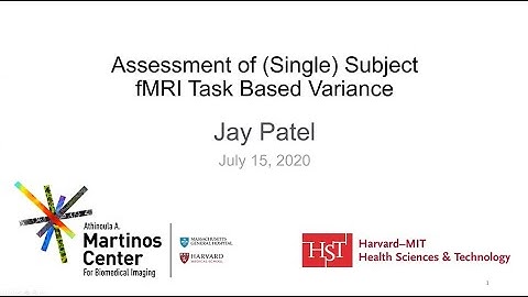 fMRI Task Based Variance