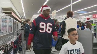 Kids get shopping spree from Houston Texans
