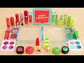 Red vs Green - Mixing Makeup Eyeshadow Into Slime ASMR