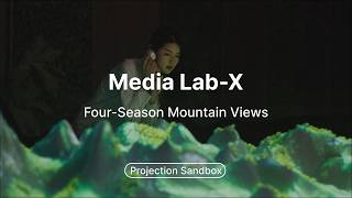 🙌Thanks to projection technology,  we see the mountain go through all four seasons on the sand table