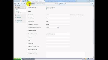 WordPress Tutorial For Beginners Part 7: Editing User Info
