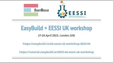 EasyBuild + EESSI UK workshop (April 2023), part 1 of 5