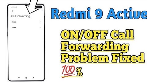 Redmi 9 Active || On/Off Call Forwarding Problem Fixed How To Solve