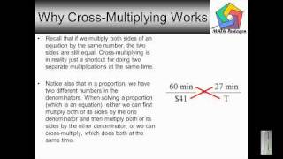6th Grade Why Cross Multiplying Works