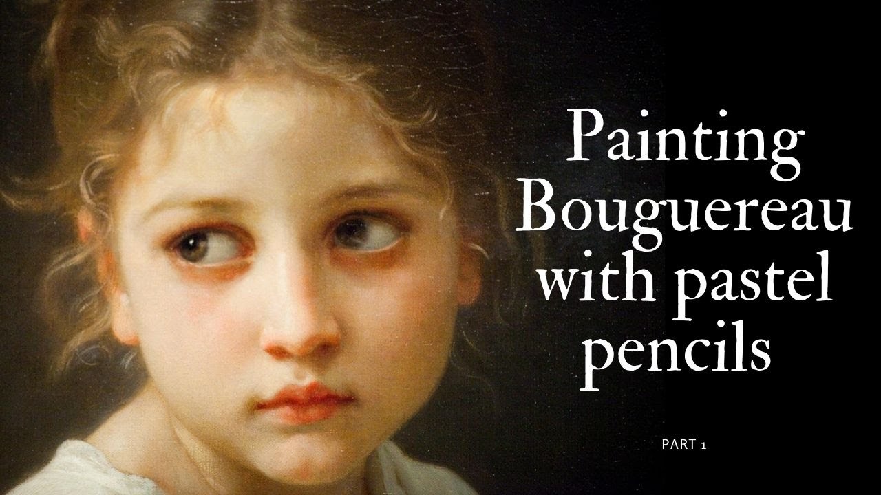 Painting Bouguereau with pastel pencils (part 1)