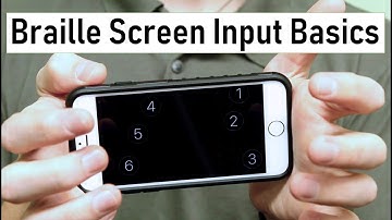 iPhone Braille Screen Input Basics