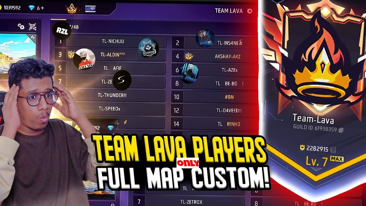 Team Lava players Only Full Map Custom💀🔥ആര് ജയികും😱#freefire #freefiremalayalam