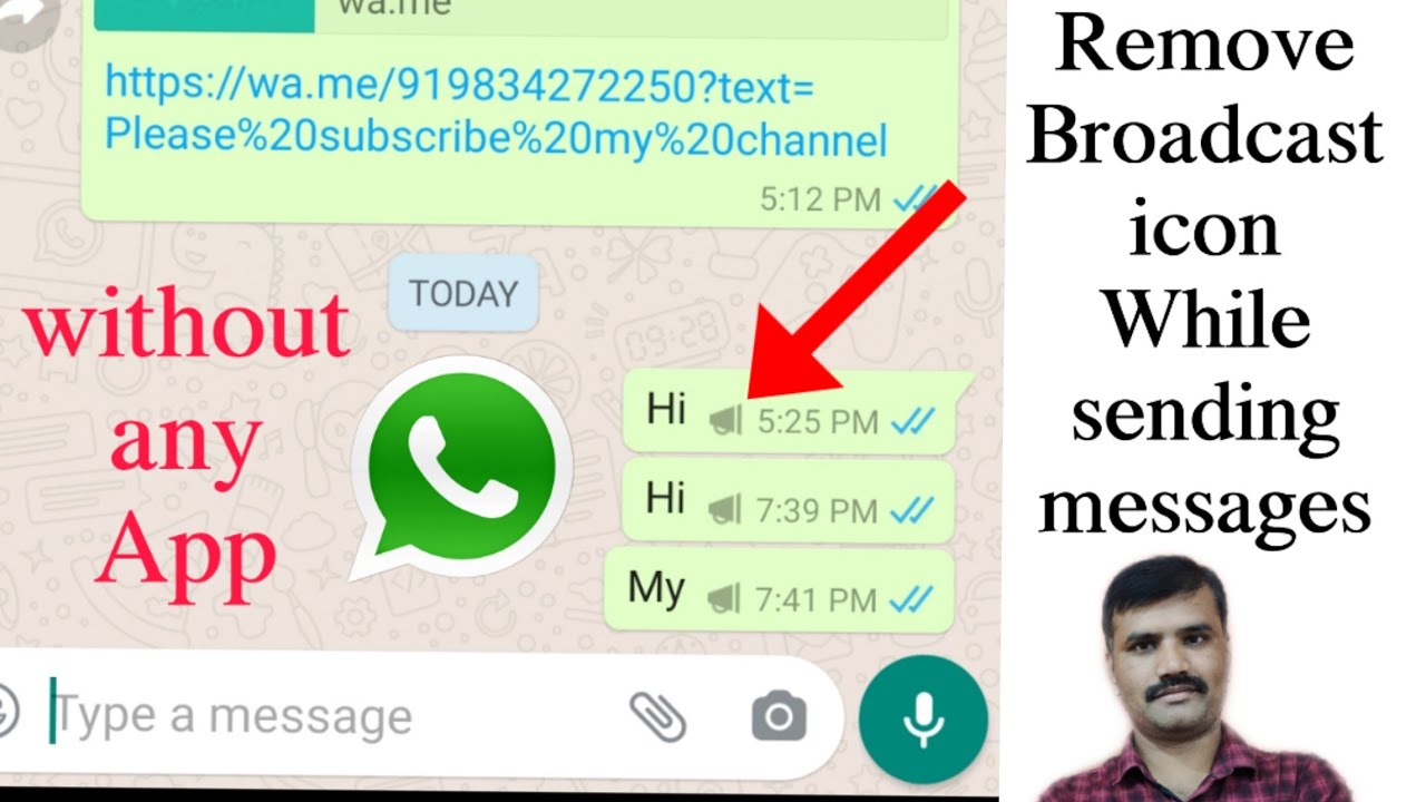 How To Remove Broadcast Icon In Whatsapp