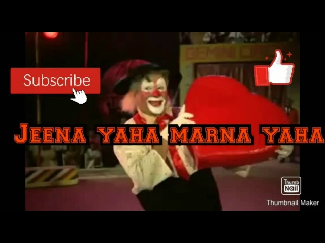 Jeena yaha marna yaha......in harmonium