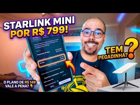 Promoção Starlink Mini por R$ 799 Tem Pegadinha? (Plano R$ 149 Explicado)