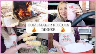 RESCUING DINNER / WAL-MART GROCERY HAUL / HOMEMAKER LIFE