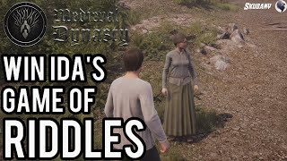 Medieval Dynasty :  Win Ida's Game Of Riddle  Uniegost's Scythe  Guide  2022