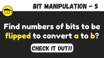 Count number of bits to be flipped to convert a to b