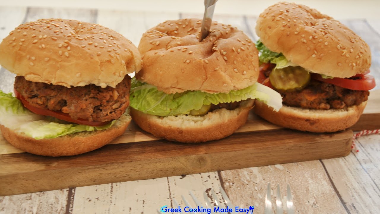 "Mud" Beef Burgers from book Jack & the Beanstalk - Χάμπουργκερ παράξενα από βιβλίο Τζάκ & η Φασολιά | Greek Cooking Made Easy