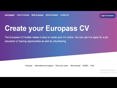 ESC რესურსი #1 - EuroPass CV - მოხალისეთა ბანკი