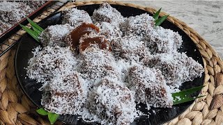 KUE ONGOL ONGOL TEPUNG TAPIOKA TANPA PERLU POTONG POTONG LAGI, ½ KG TEPUNG JADI 40 KUE