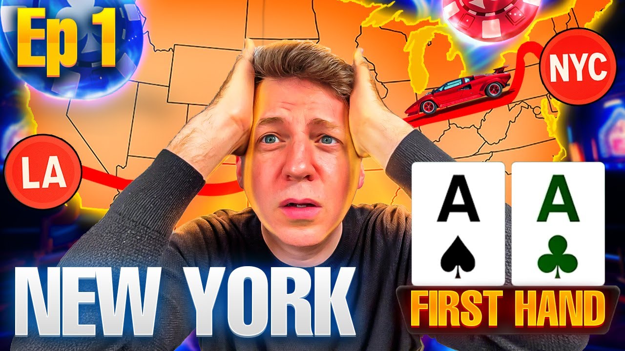 NYC to LA Poker Speed Challenge Cannonball poker vlog Turning Stone Casino Ep 1
