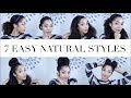 7 EASY TRANSITIONING / NATURAL HAIRSTYLES + Flat Twist Tutorial