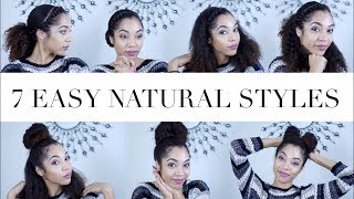 7 EASY TRANSITIONING / NATURAL HAIRSTYLES + Flat Twist Tutorial