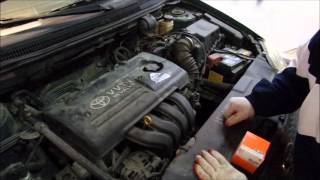 Toyota Corolla E12 2002R Wymiana Oleju I Filtrów - Youtube