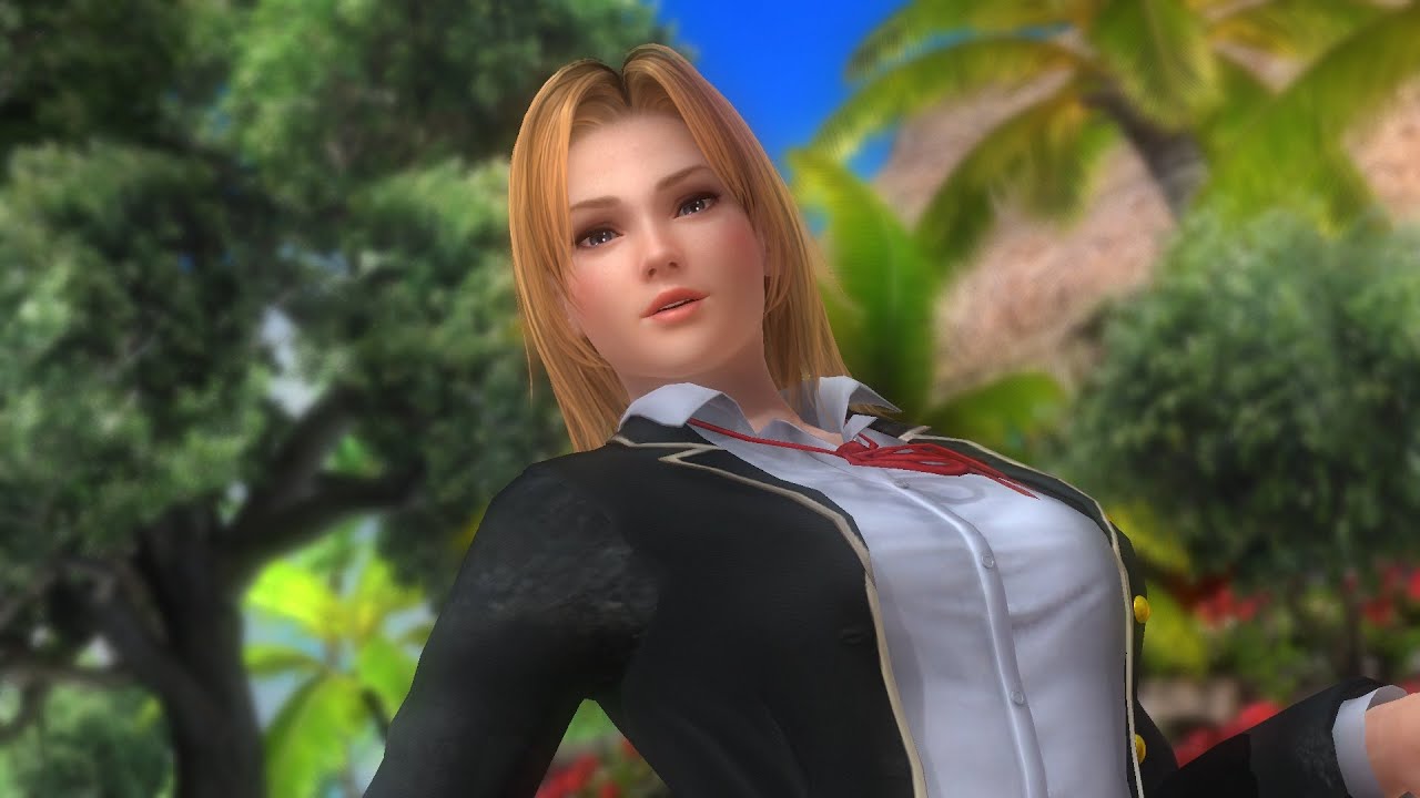 Dead Or Alive 5 Last Round Tina School Girl Strikers Dlc Private Paradise Slow Motion Youtube 