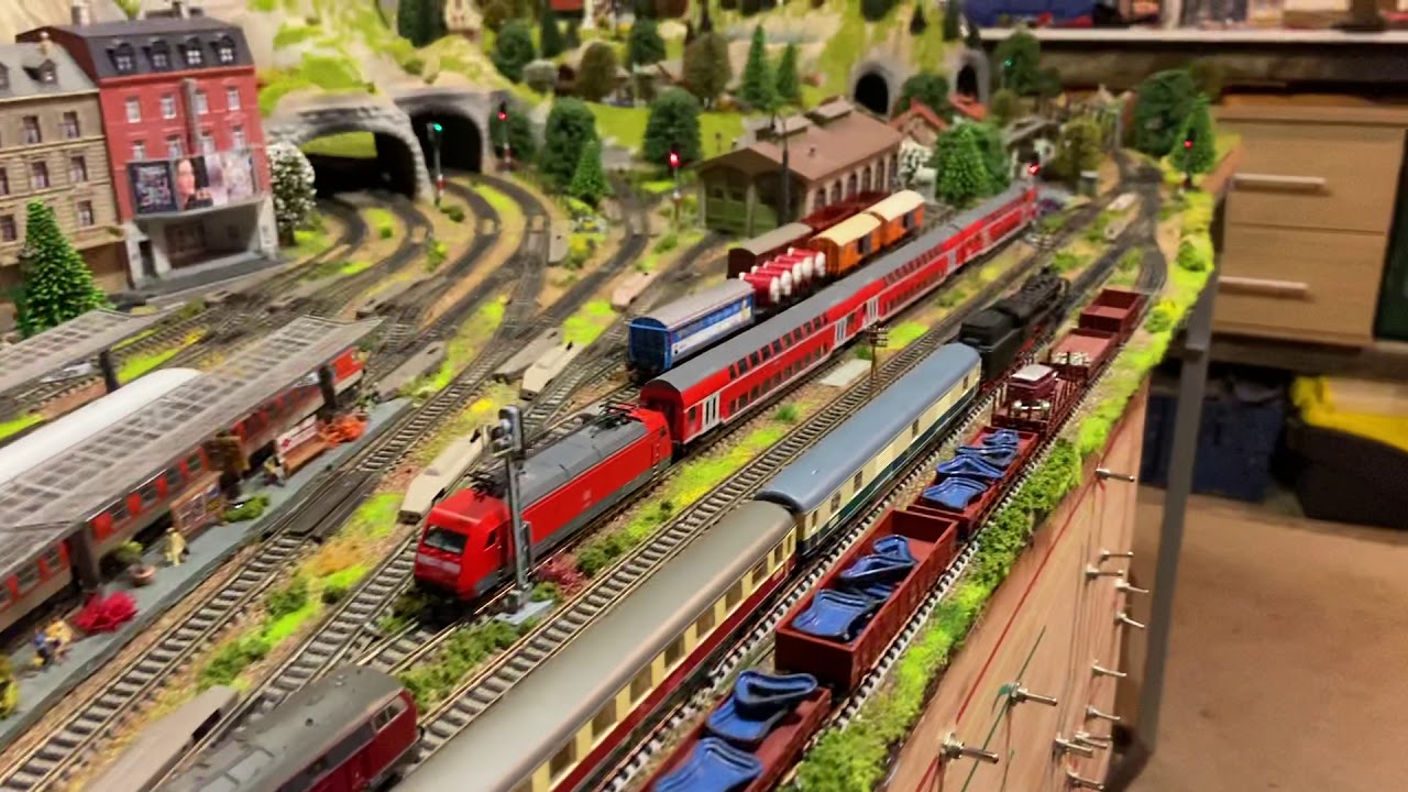 BADEN BADEN fleischmann piccolo noch n gauge German layout, sidings lockdown update raw un edited