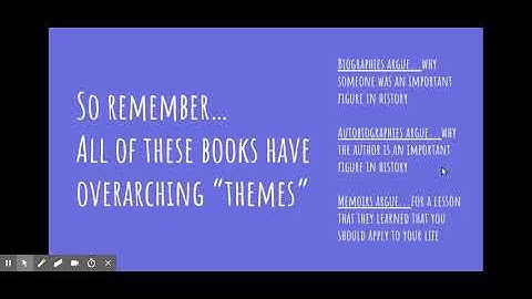 Arguments in Biography, Autobiography, and Memoir - Google Slides