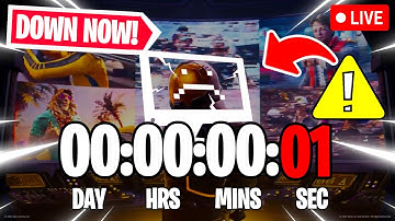 FORTNITE SERVERS DOWN RIGHT NOW! - Waiting Untill The Servers Go Online - Live🔴 Countdown!