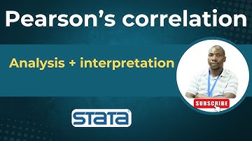 Pearson correlation in STATA
