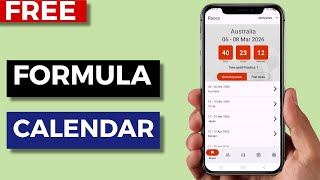 Best Free Formula 2026 Calendar App for Android screenshot 5