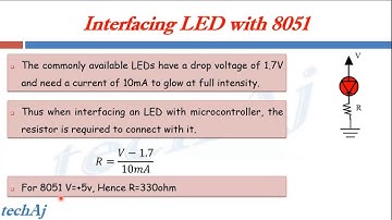 Interfacing LED with 8051 Basics | Microcontrollers