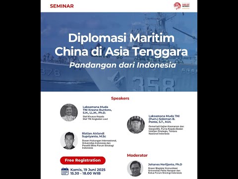 DIPLOMA MARITIM CHINA DI ASIA TENGGARA  "PANDANGAN DARI INDONESIA"